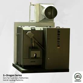 S-Dragon 60 Wood Pellet Warehouse Ducted Heating System